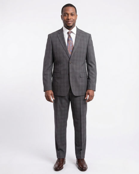 Shop Steven Land Gray 100% Wool Suit | The Suit Depot