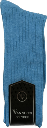 Vannucci Courture Solid Colored Dress Socks
