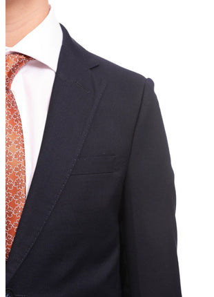 T.O. Boys T.O Boy's Solid Navy Blue Husky Fit Blazer Sportcoat