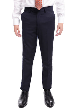 T.O. Boys T.O Boy's Solid Navy Blue Husky Fit Blazer Sportcoat
