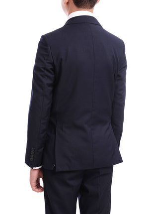 T.O. Boys T.O Boy's Solid Navy Blue Husky Fit Blazer Sportcoat