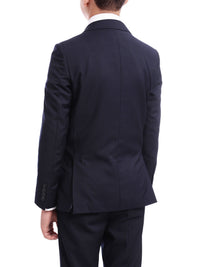 Thumbnail for T.O. T.O. Boys Solid Navy Blue Classic Fit Suit