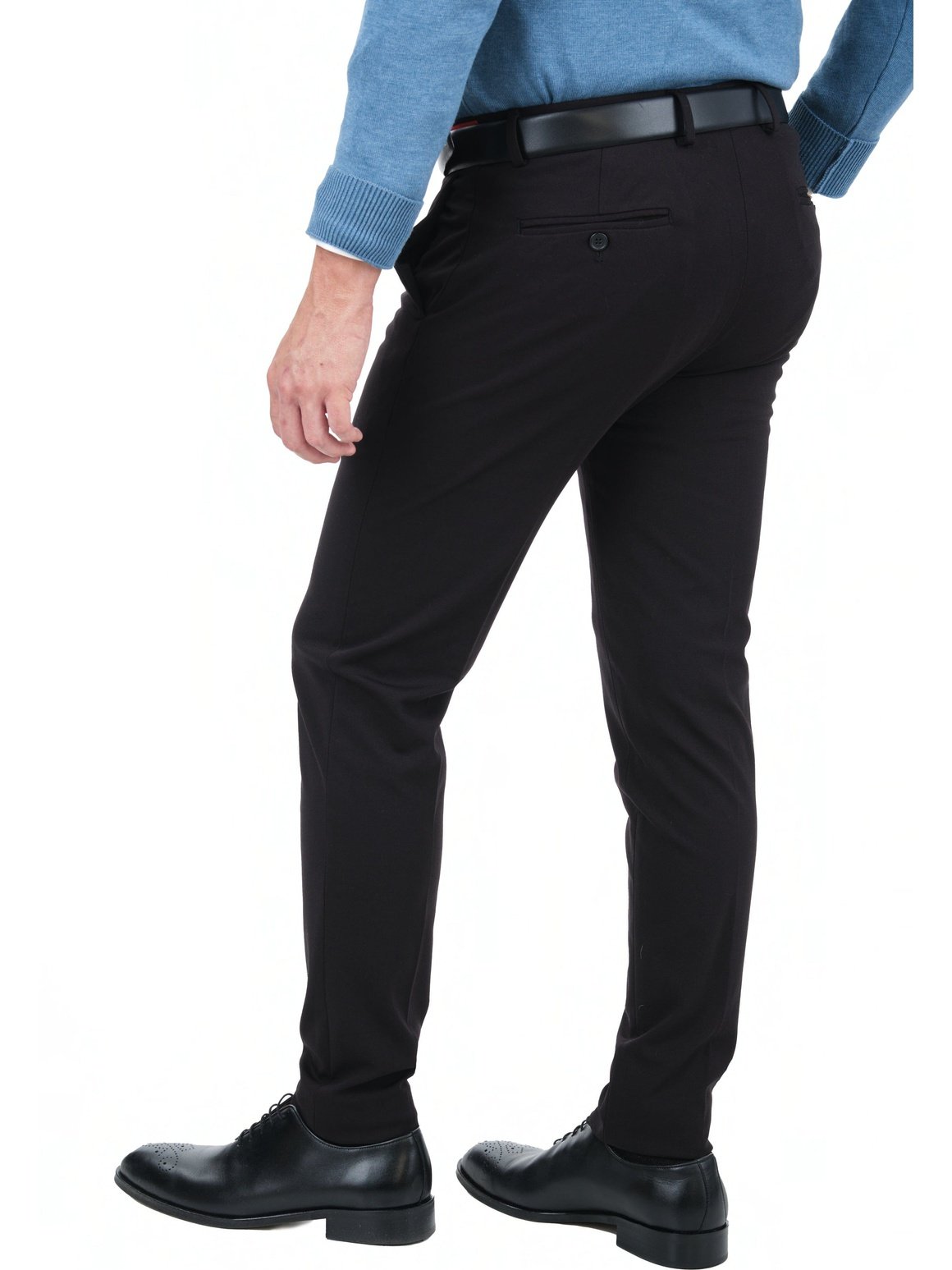 Skinny Fit Suit Pants With Belt Detail | boohooMAN USA