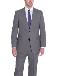 Thumbnail for Tommy Hilfiger TWO PIECE SUITS Tommy Hilfiger Trim Fit Gray Pinstriped Two Button Wool Suit