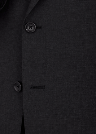 Men's Sartoria Mazara Portly Fit Executive Cut Black Two Button Wool Suit - The Suit Depot