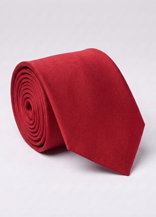 Letteriello Fine Textured Red Italian Silk Neck Tie