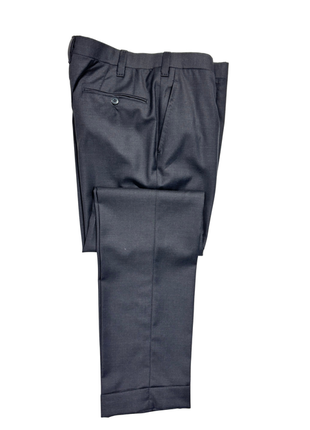 Anastasio Charcoal Textured Notch Lapel Classic Fit 3-button Wool Suit - 38R