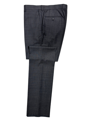 Bartorelli Napoli Mens Gray Glen Plaid Notch Lapel Classic Fit 2-Button Wool Suit  - 44L