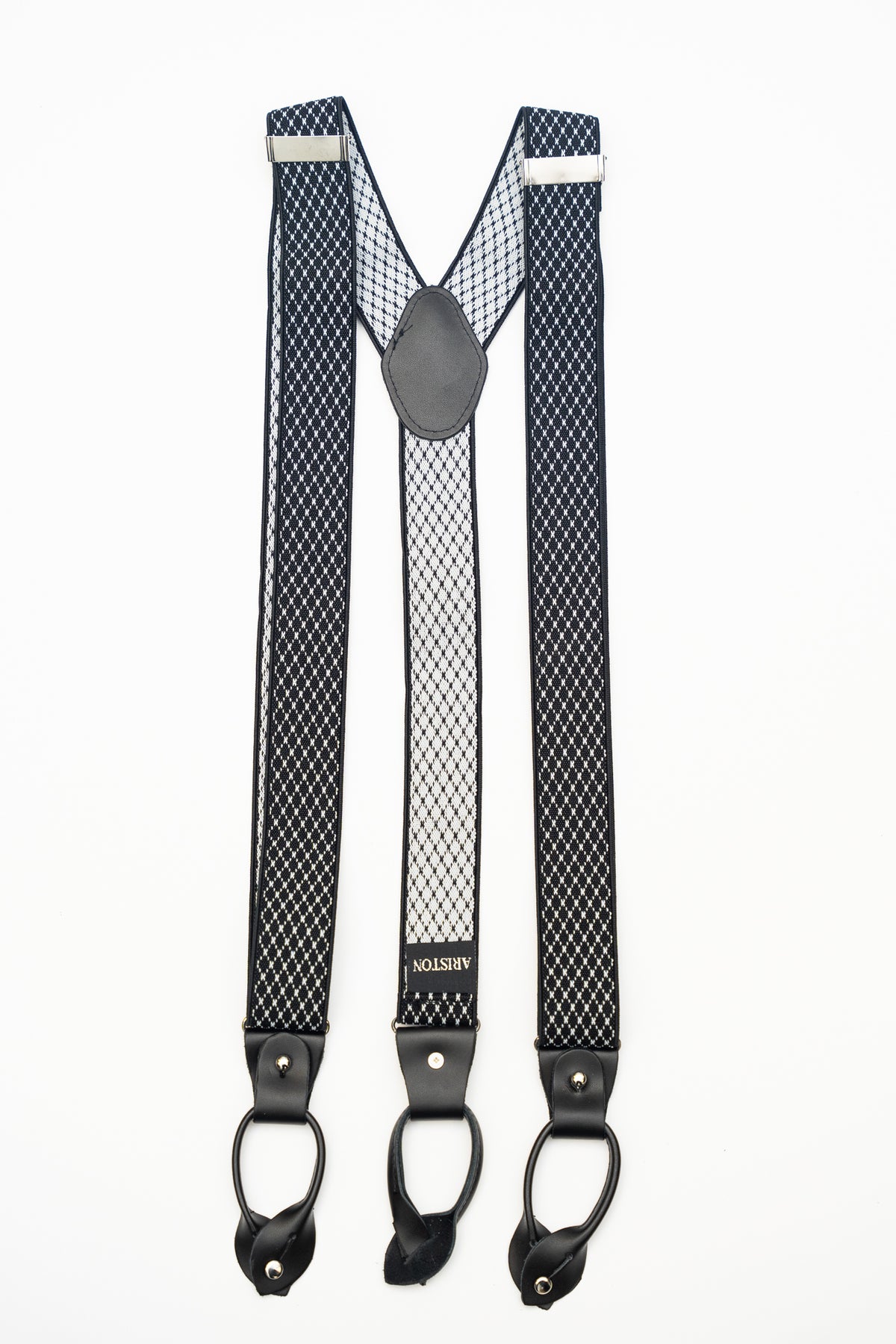 AR Black Diamond Suspenders - The Suit Depot