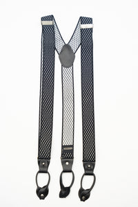 Thumbnail for AR Black Diamond Suspenders - The Suit Depot
