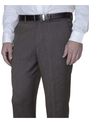 American Rag PANTS American Rag Mens Slim Fit Brown Herringbone Machine Washable Dress Pants