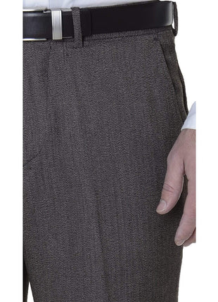 American Rag PANTS American Rag Mens Slim Fit Brown Herringbone Machine Washable Dress Pants