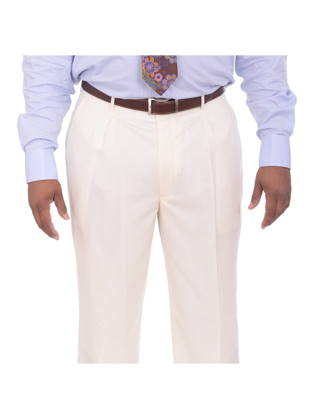 Apollo King TWO PIECE SUITS Apollo King Solid Off White Cream 6-on-2 Double Breasted Wool Suit