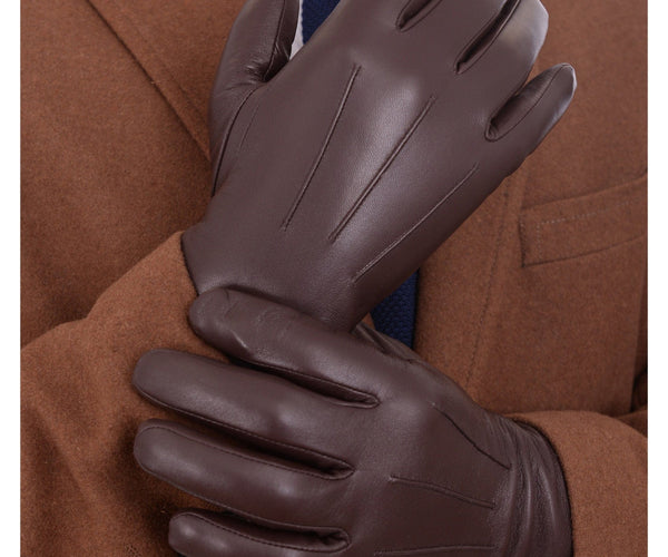 chinese dress ladies Mens Brown or Black Leather Sheepskin Gloves – Wested Leather Co main image 0