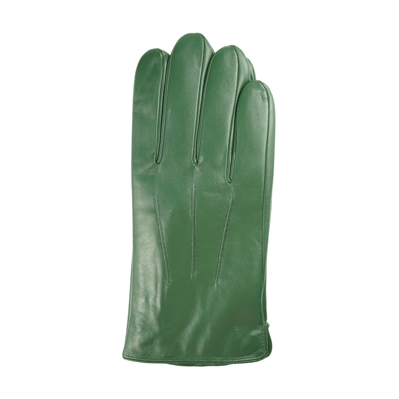 Ariston Mens Solid Green Touch Screen Genuine Leather Gloves L