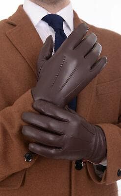 Ariston Clothing, Shoes & Accessories > Men > Men's Accessories > Gloves & Mittens Ariston Mens Genuine Nappa Lambskin Leather Driving Gloves With Fleece Lining