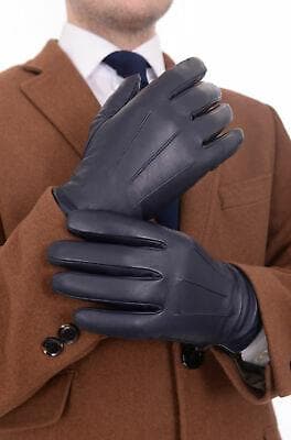 Ariston Clothing, Shoes & Accessories > Men > Men's Accessories > Gloves & Mittens Ariston Mens Genuine Nappa Lambskin Leather Driving Gloves With Fleece Lining