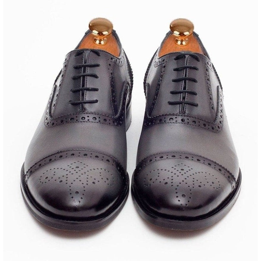 Ariston Mens Gray Oxford Lace-Up Leather Dress Shoes, 10.5 Ariston Mens Gray Oxford Lace-Up Leather Dress Shoes, 10.5