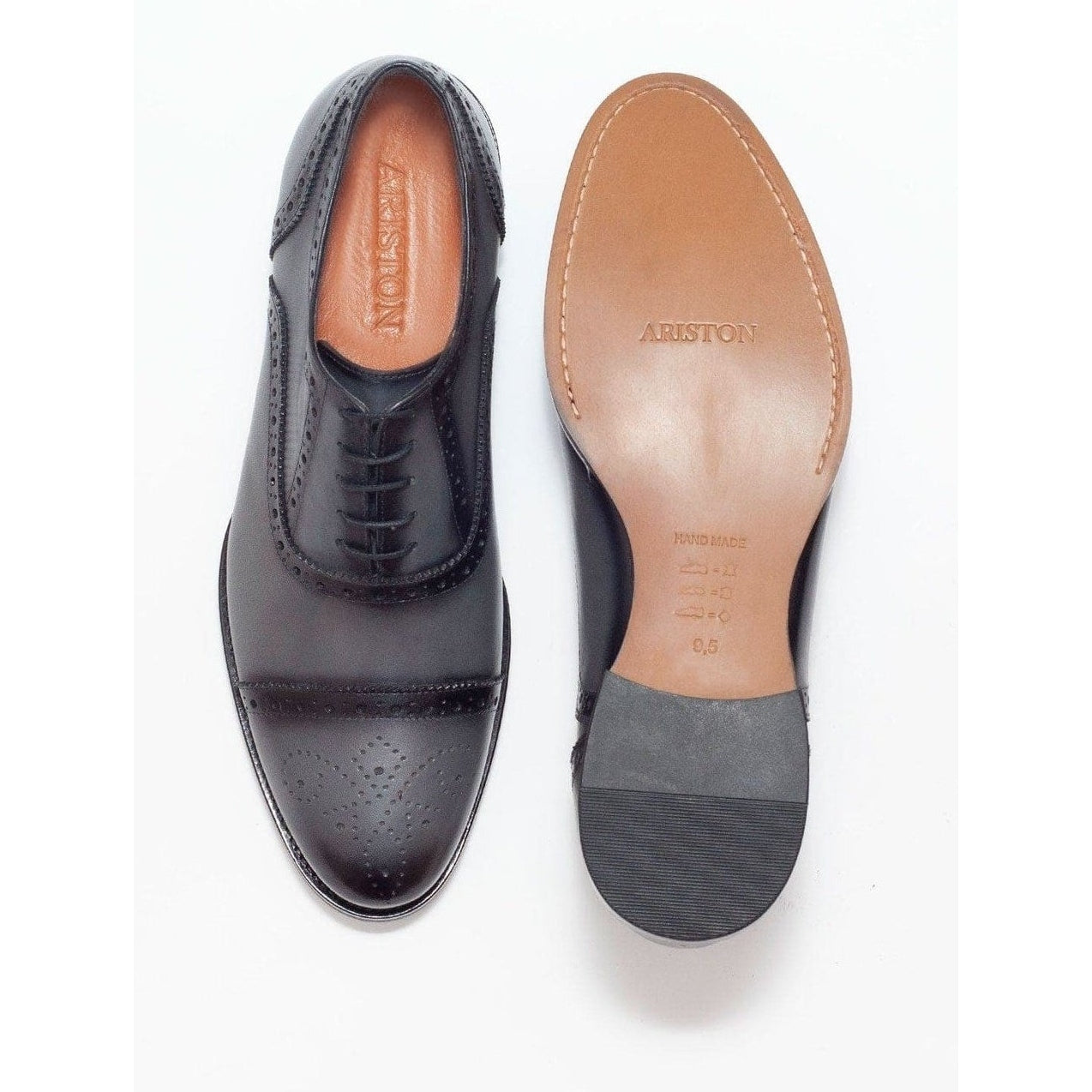 Ariston Mens Gray Oxford Lace-up Leather Dress Shoes, 14 Ariston Mens Gray Oxford Lace-up Leather Dress Shoes, 14