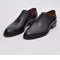 Ariston SHOES Ariston Mens Solid Black Whole Cut Oxford Leather Dress Shoes