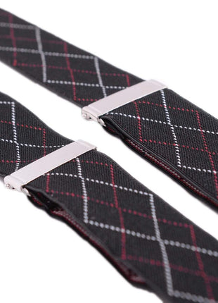 Ariston Suspenders Mens Button Black Leather Braces Adjustable Y Back Suspenders Xlong Available