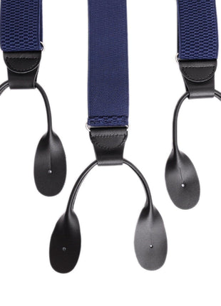 Ariston Suspenders Mens Button Black Leather Braces Adjustable Y Back Suspenders Xlong Available