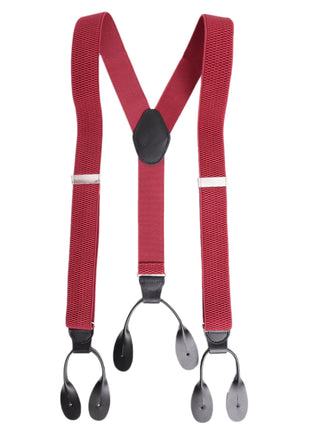 Ariston Suspenders Mens Button Black Leather Braces Adjustable Y Back Suspenders Xlong Available