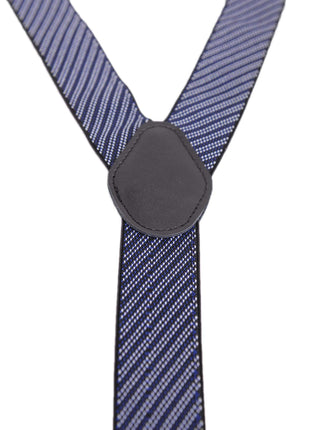 Ariston Suspenders Mens Button Black Leather Braces Adjustable Y Back Suspenders Xlong Available