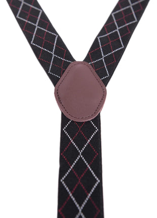 Ariston Suspenders Mens Button Brown Leather Braces Adjustable Y Back Suspenders Xlong Available