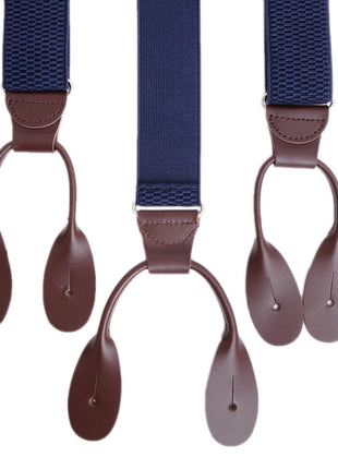 Ariston Suspenders Mens Button Brown Leather Braces Adjustable Y Back Suspenders Xlong Available