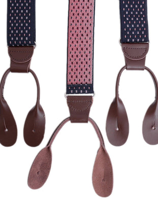 Ariston Suspenders Mens Button Brown Leather Braces Adjustable Y Back Suspenders Xlong Available