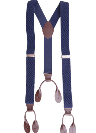 Ariston Suspenders Mens Button Brown Leather Braces Adjustable Y Back Suspenders Xlong Available