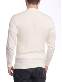 Thumbnail for Arthur Black Arthur Black Men’s Solid Cream Pullover Cotton Blend Mock Neck Sweater Shirt