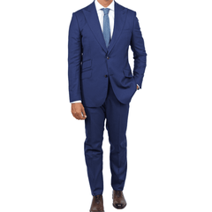 dark blue gabardine men's suit
