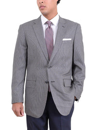 Thumbnail for Arthur Black BLAZERS Arthur Black Classic Fit Gray Houndstooth Two Button Wool Blazer Sportcoat