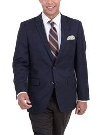 Thumbnail for Arthur Black BLAZERS Arthur Black Classic Fit Navy Hopsack Weave Two Button Wool Blazer Sportcoat