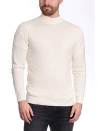 Thumbnail for Arthur Black Cream / 2XL Arthur Black Men’s Solid Cream Pullover Cotton Blend Mock Neck Sweater Shirt