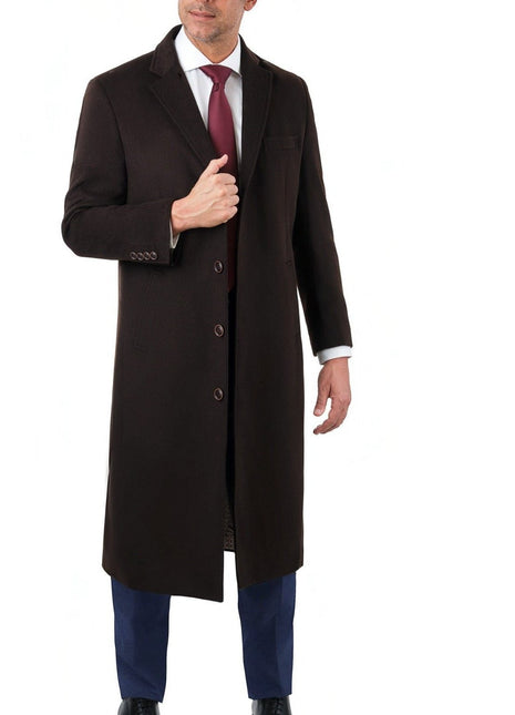 Shop Arthur Black Brown Classic Fit Coat The Suit Depot