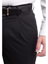 Thumbnail for Arthur Black PANTS Arthur Black Classic Fit Solid Black Single Pleated Wool Dress Pants