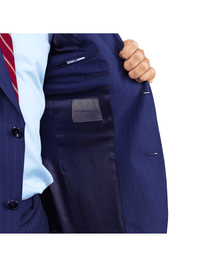 Thumbnail for Arthur Black SUITS Arthur Black Slim Fit Blue Chalk Stripe Super 110's Reda Wool Peak Lapel Suit