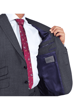 Arthur Black SUITS Arthur Black Slim Fit Charcoal Grey Super 110's Reda Wool Flannel Suit