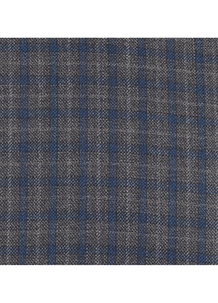 Arthur Black SUITS Arthur Black Slim Fit Grey Blue Check Light Flannel Reda Wool Suit