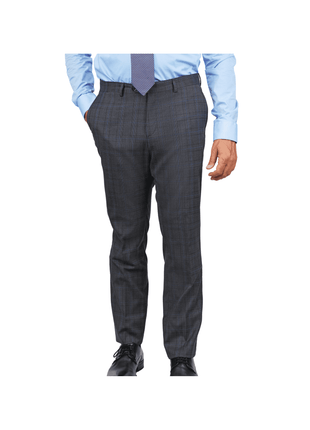 Arthur Black SUITS Arthur Black Slim Fit Grey Glen Plaid Zignone Worsted Wool Suit
