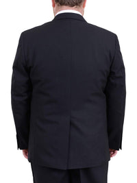 Thumbnail for Arthur Black TWO PIECE SUITS Men's Arthur Black Executive Portly Fit Black Striped 2 Button 2 Piece Wool Suit