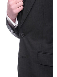 Thumbnail for Arthur Black TWO PIECE SUITS Men's Arthur Black Slim Fit Solid Gray Two Button 3 Piece Wool Peak Lapels Suit
