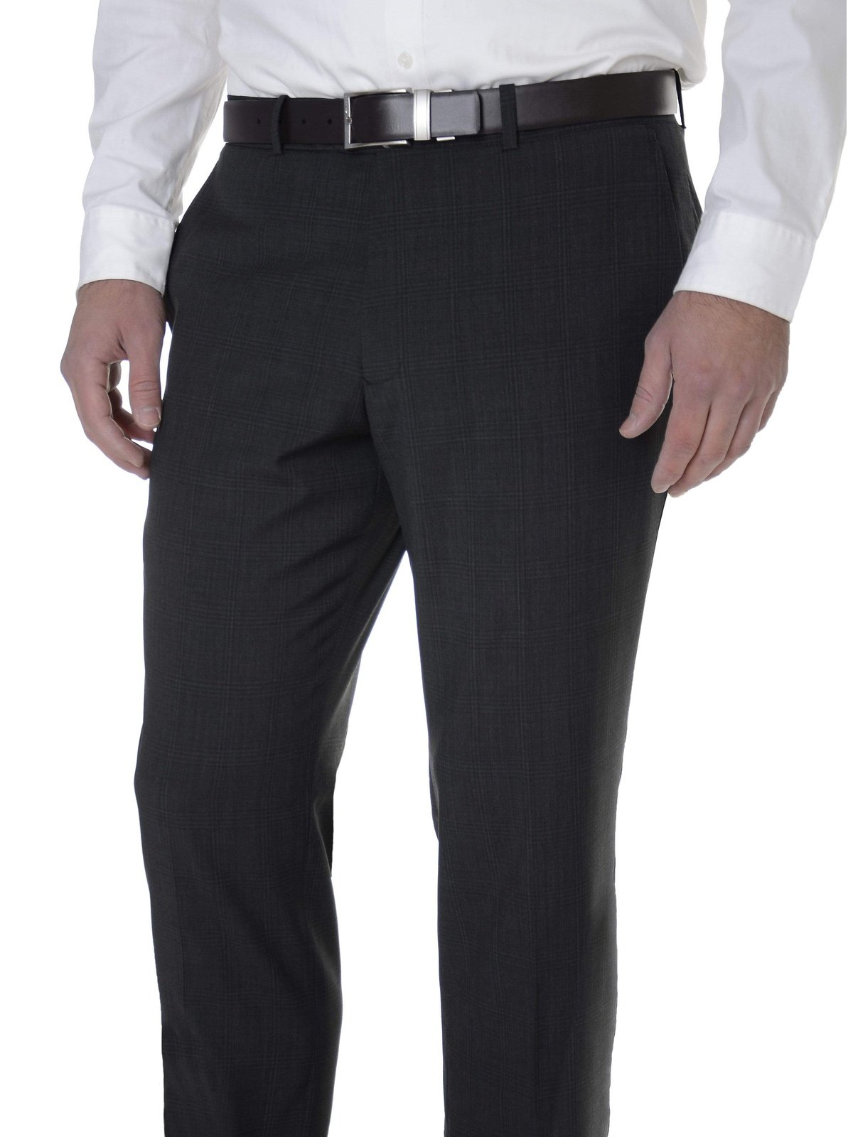 Shop Bar III Charcoal Wool Blend Dress Pants | The Suit Depot Shop Bar III Charcoal Wool Blend Dress Pants | The Suit Depot
