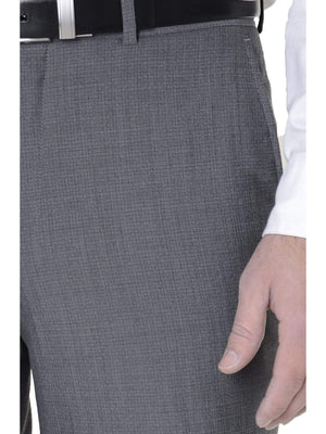 Men's Textured Gray Suit Pants | Grey suit jacket, Gray suit, Light gray  dress pants