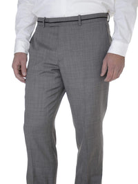 Thumbnail for Bar III Sale Pants Bar III Mens Slim Fit Gray Stepweave Flat Front Wool Blend Dress Pants