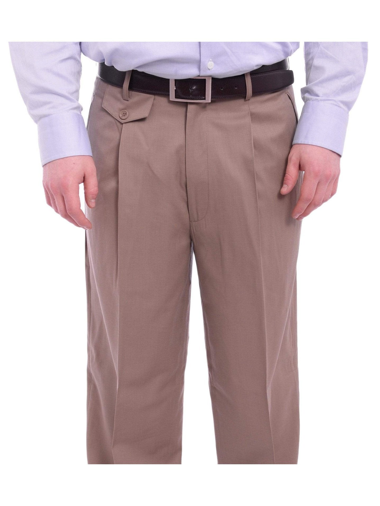 Shop Black Diamond Beige 100% Wool Pants | The Suit Depot Shop Black Diamond Beige 100% Wool Pants | The Suit Depot