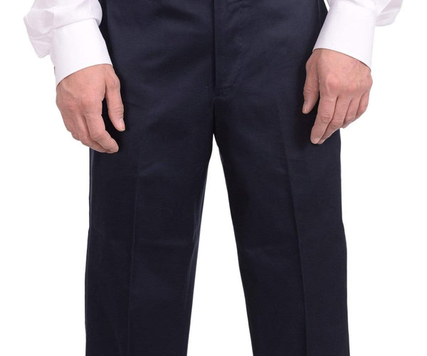 Shop Bloomingdale's Blue 100% Cotton Pants | The Suit Depot Shop Bloomingdale's Blue 100% Cotton Pants | The Suit Depot